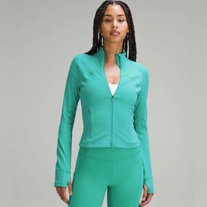 Lululemon Nulu Cropped Define Jacket Sz 12 Kelly Green
